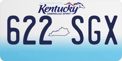 KY license plate 622SGX