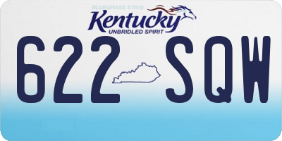 KY license plate 622SQW