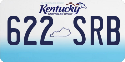 KY license plate 622SRB