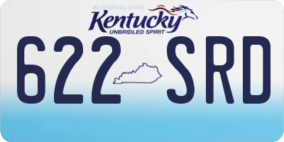KY license plate 622SRD