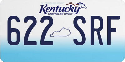 KY license plate 622SRF