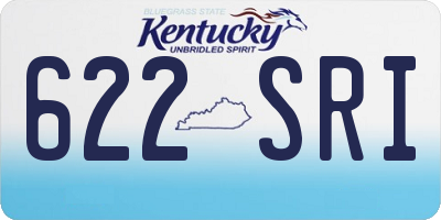 KY license plate 622SRI