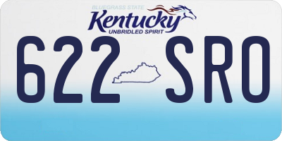 KY license plate 622SRO