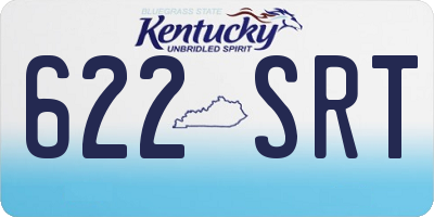 KY license plate 622SRT