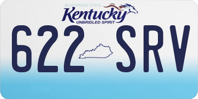 KY license plate 622SRV