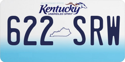 KY license plate 622SRW
