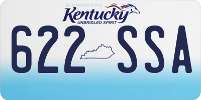 KY license plate 622SSA