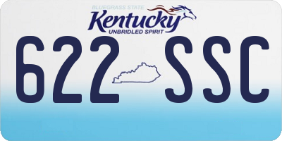 KY license plate 622SSC