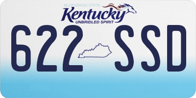 KY license plate 622SSD
