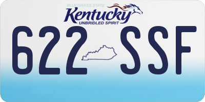 KY license plate 622SSF