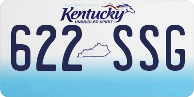 KY license plate 622SSG