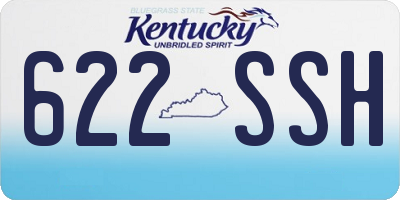 KY license plate 622SSH