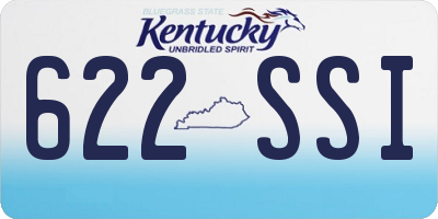 KY license plate 622SSI