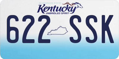 KY license plate 622SSK
