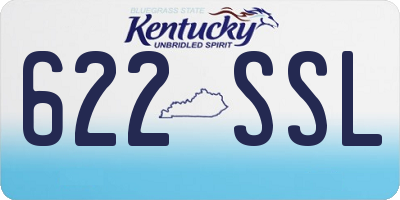 KY license plate 622SSL