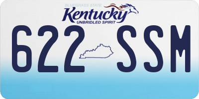 KY license plate 622SSM
