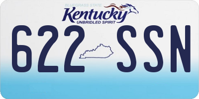KY license plate 622SSN