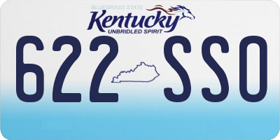 KY license plate 622SSO