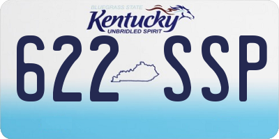 KY license plate 622SSP