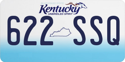 KY license plate 622SSQ