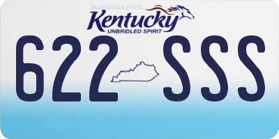 KY license plate 622SSS