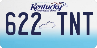 KY license plate 622TNT