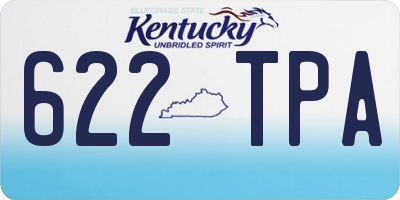 KY license plate 622TPA