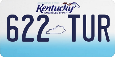 KY license plate 622TUR