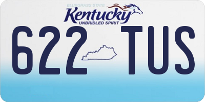 KY license plate 622TUS