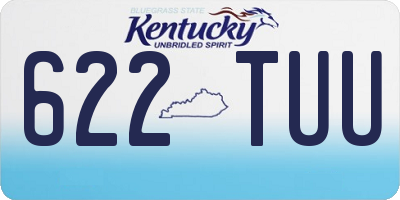 KY license plate 622TUU