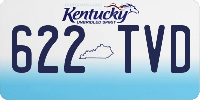KY license plate 622TVD
