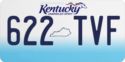 KY license plate 622TVF