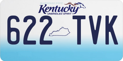 KY license plate 622TVK