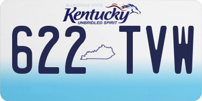 KY license plate 622TVW