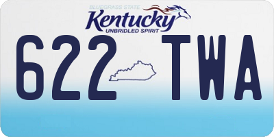 KY license plate 622TWA