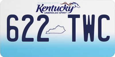 KY license plate 622TWC
