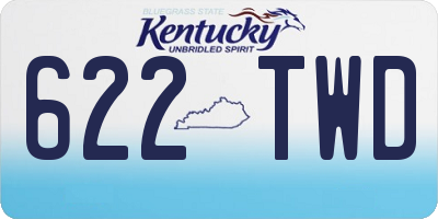 KY license plate 622TWD