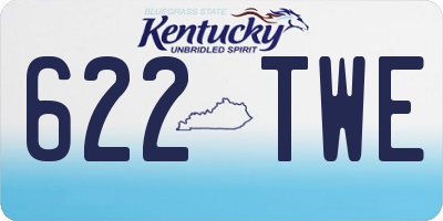 KY license plate 622TWE