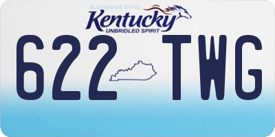 KY license plate 622TWG