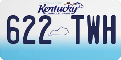 KY license plate 622TWH