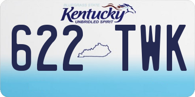 KY license plate 622TWK
