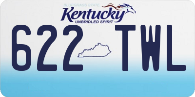 KY license plate 622TWL
