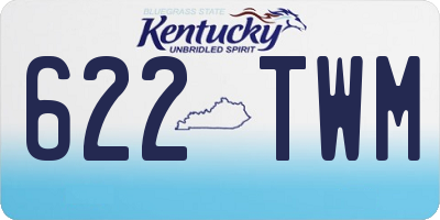 KY license plate 622TWM