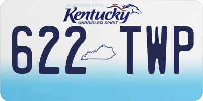 KY license plate 622TWP