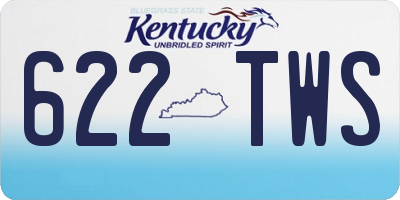 KY license plate 622TWS