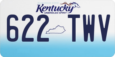 KY license plate 622TWV