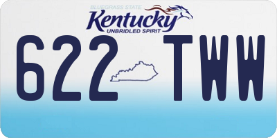 KY license plate 622TWW