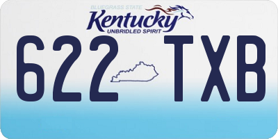 KY license plate 622TXB