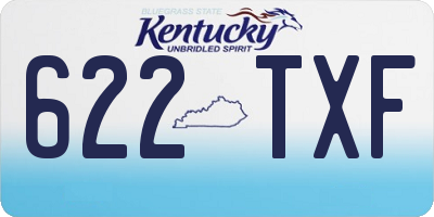 KY license plate 622TXF