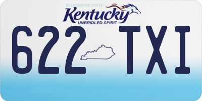 KY license plate 622TXI